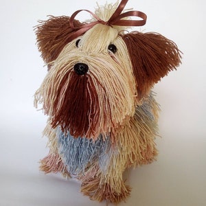 Yorkie, Yorkshire Terrier, crocheted dog, an original gift for those who love dogs