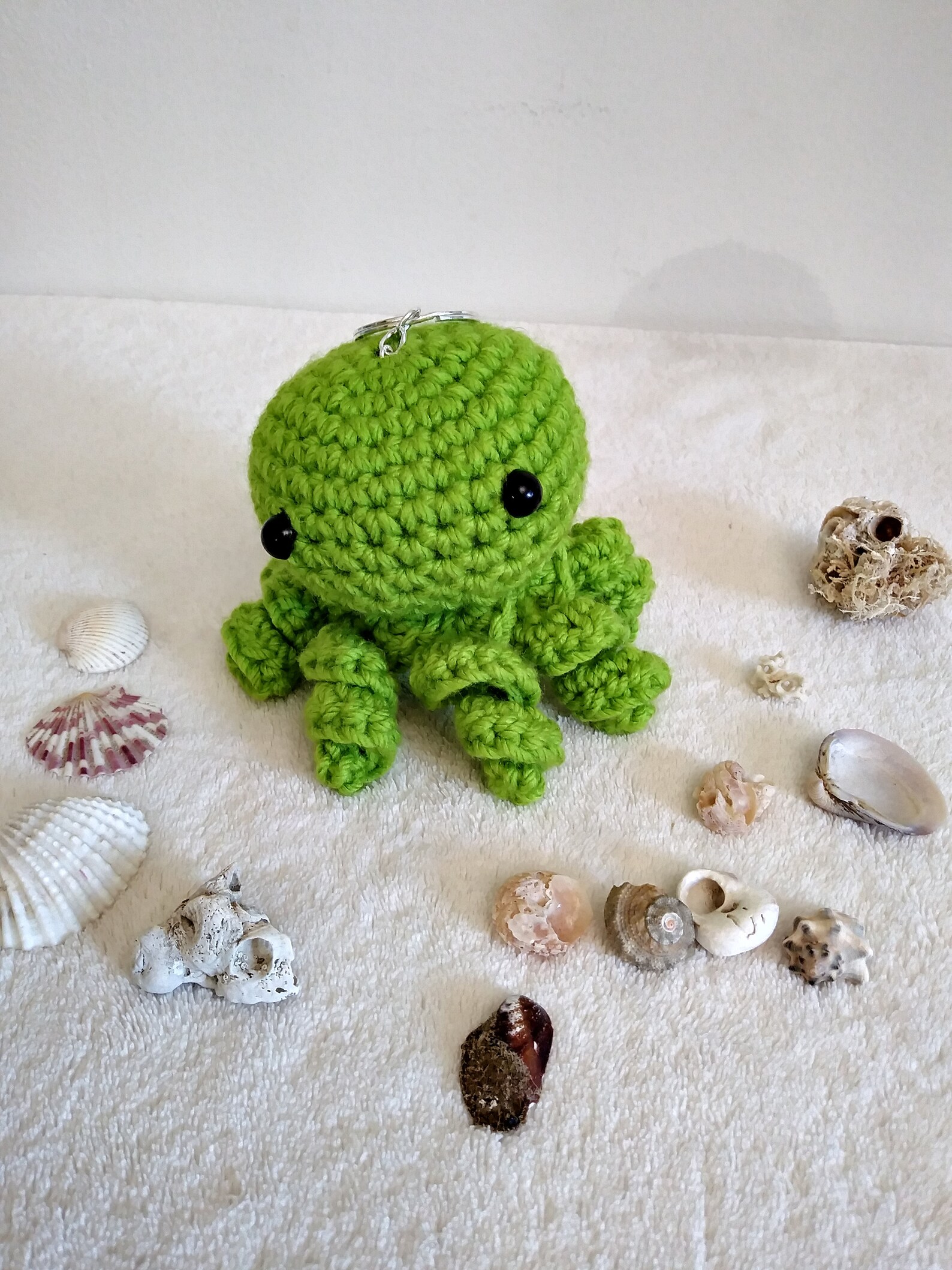 Amigurumi Little Octopus Keychain. Crochet Blue Octopus. Etsy