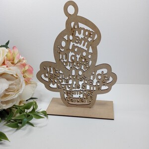 Wooden Guardian Angel Centerpiece. Baptism Centerpiece. First Communion. Ángel de la Guarda Centro de Mesa. Angelito con oración Corte láser