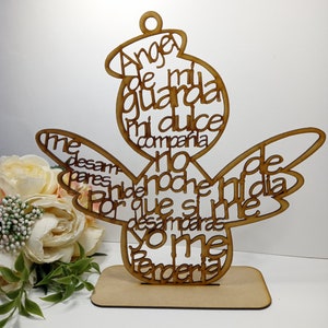 Christening Guardian Angel Centerpiece. Baptism Centerpiece. First Communion. Christian Party Favors. Angel de la Guarda
