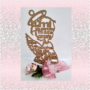 Guardian Angel First Holy Communion and Baptism Centerpiece. Ángel de la Guarda Centro de Mesa para Primera Comunión, Bautizo, Baby Shower.