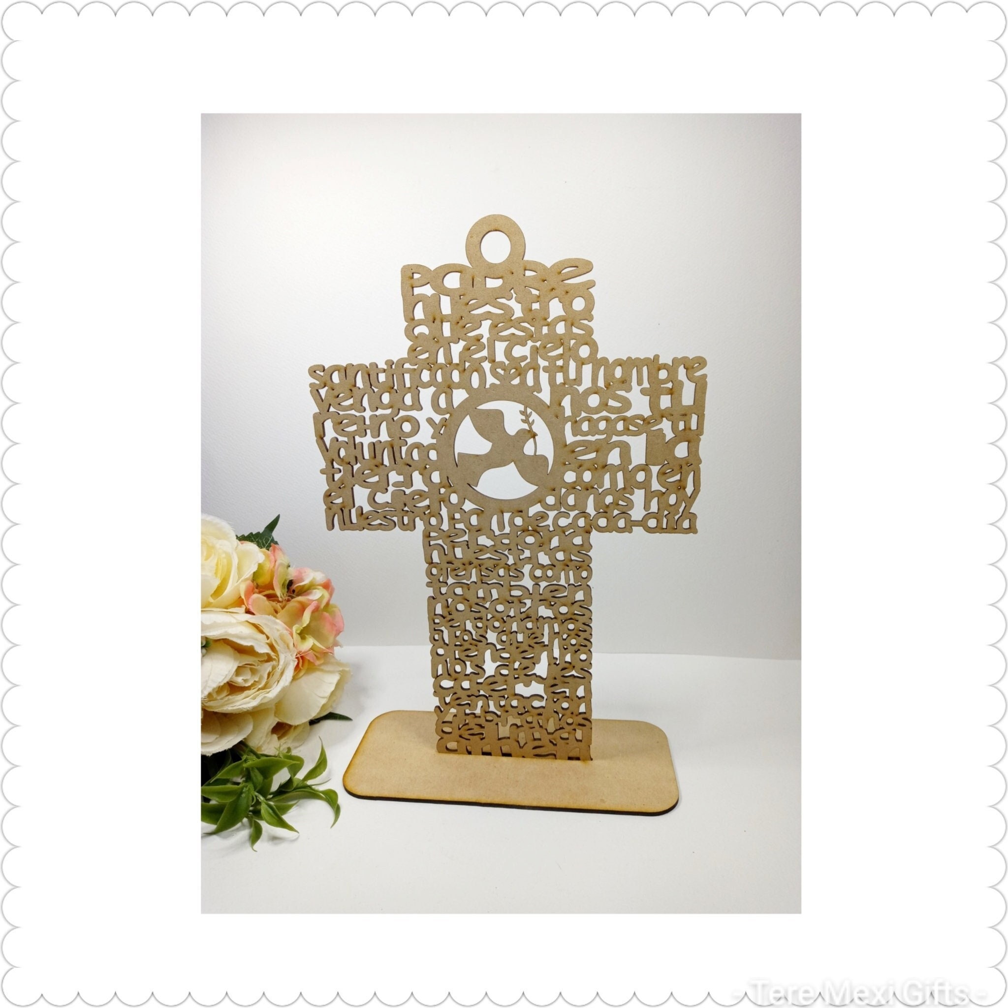 Cruz de madera de mesa Cruz de madera para oración de iglesia decoración  del hogar, 4 x 7 x 11 pulgadas