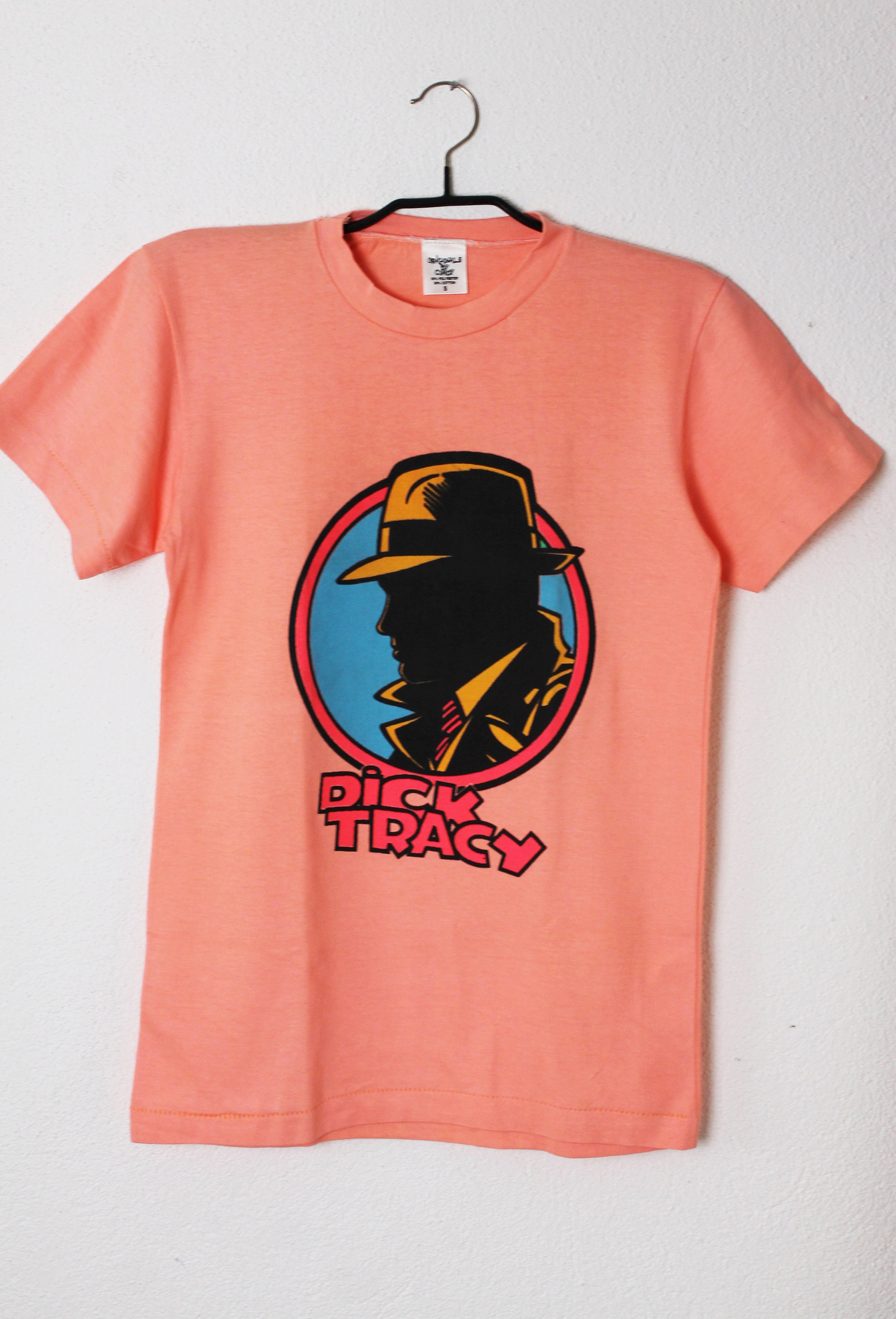 Orange Vintage Dick Tracy Shirt / 90s Dick Tracy Fanshirt / - Etsy
