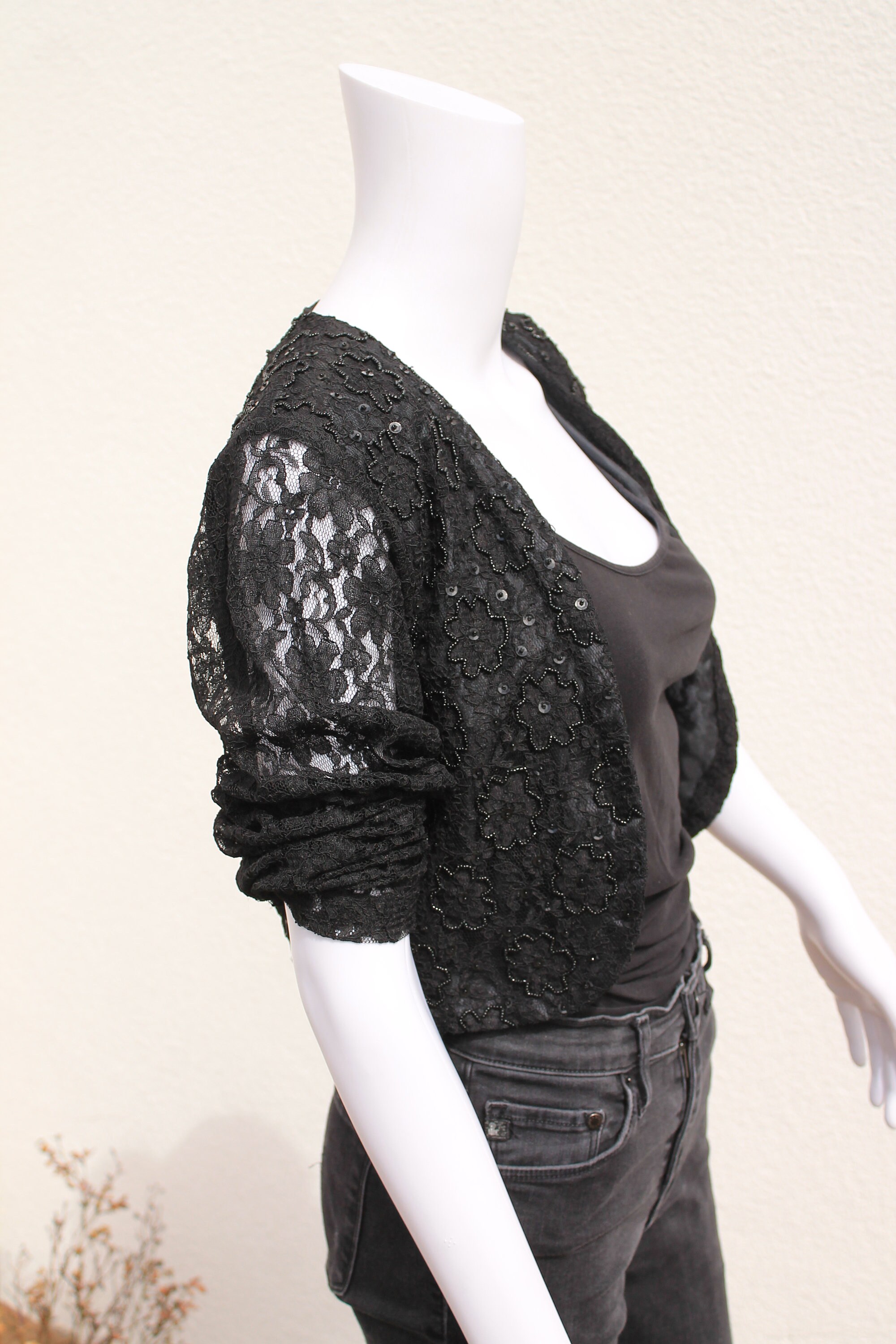 Lace blazer black clearance