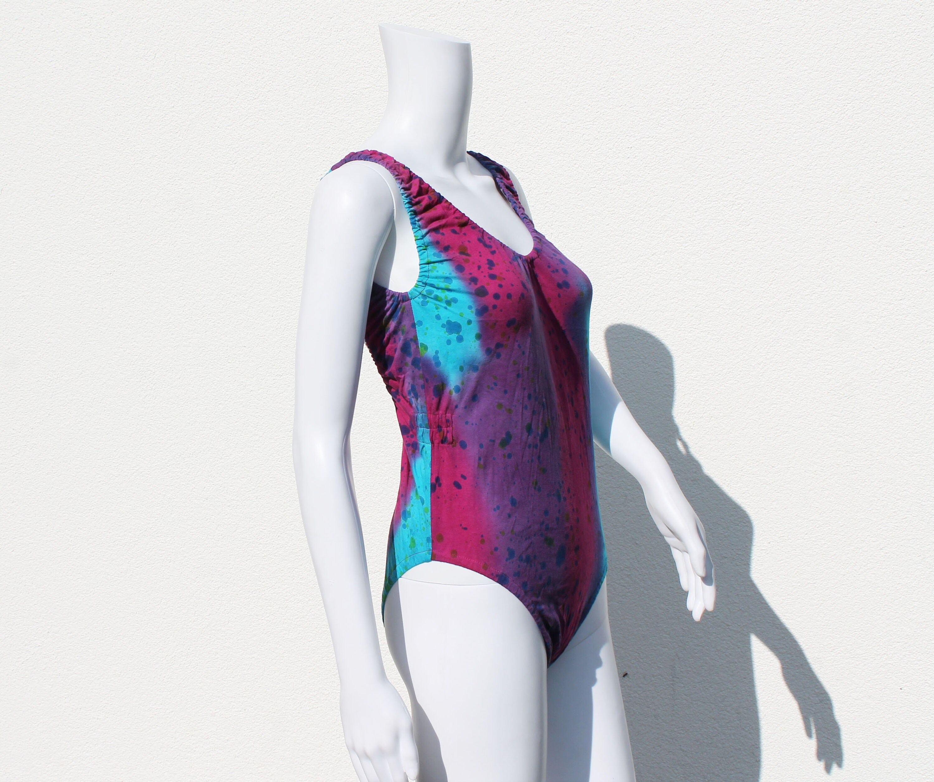 Vintage Batik Swimsuit Batik Badeanzug Colorfull 80s Batik Etsy Singapore