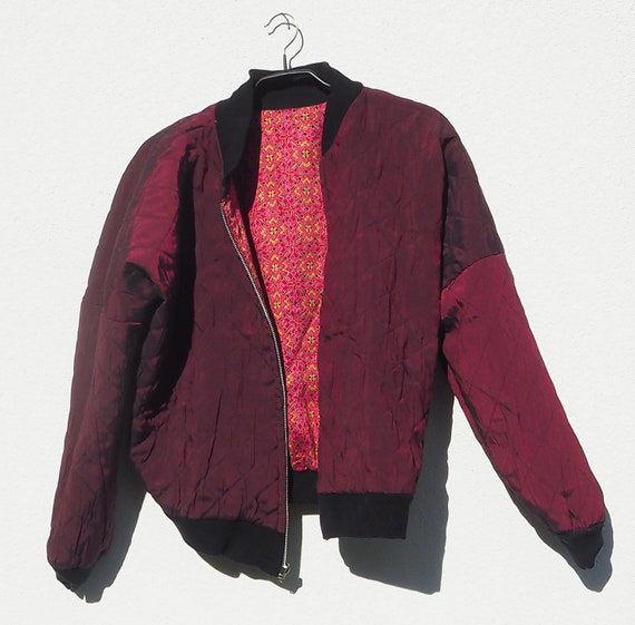 Vintage reversible Bomber Jacket / 80er Wendejack… - image 10