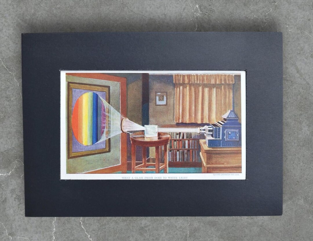 Original Vintage 1940s Spectroscope Book Page Picture Lithograph ...