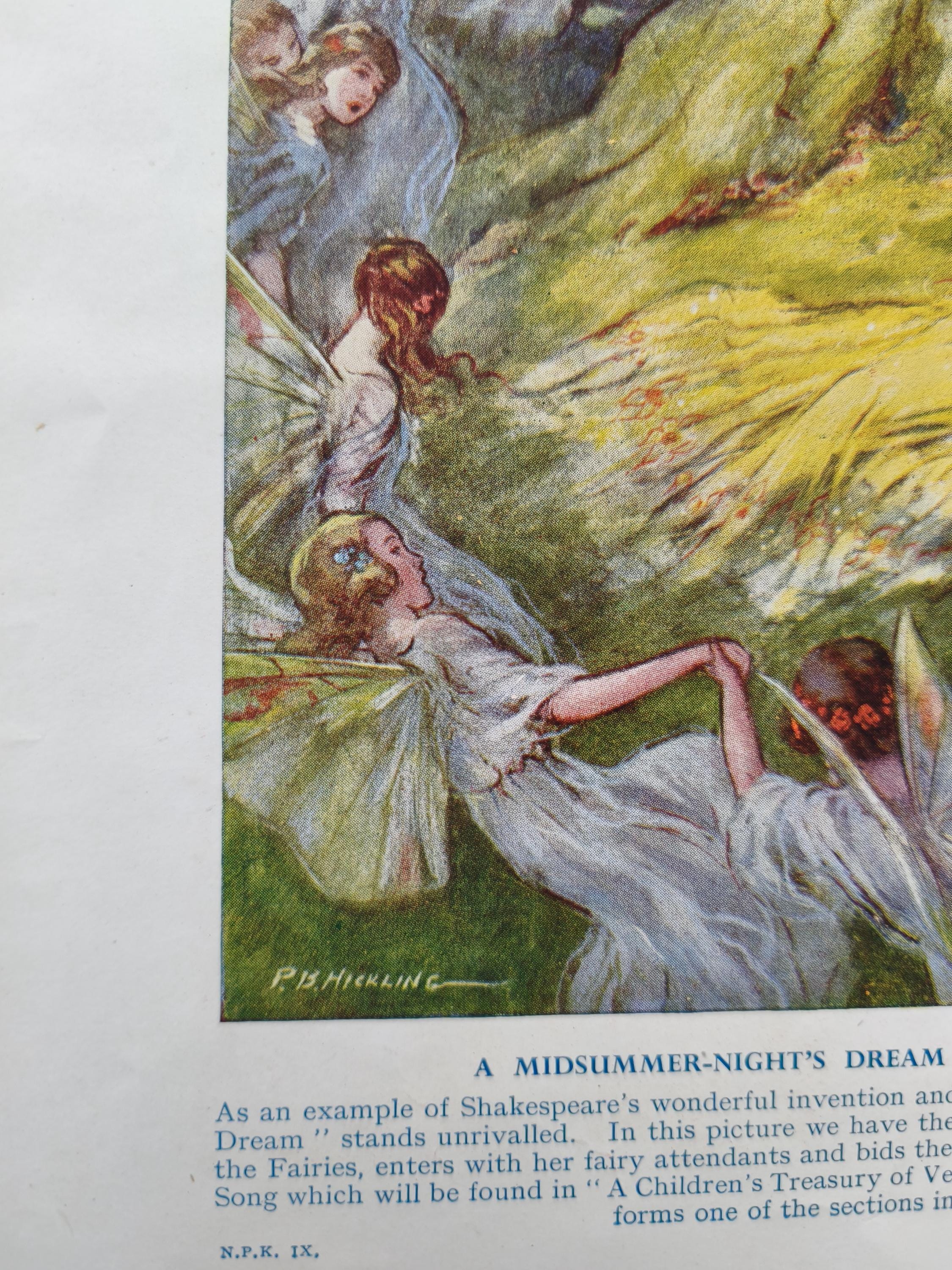 Genuine Vintage 1950s A Midsummer's Nights Dream the Fairy Song