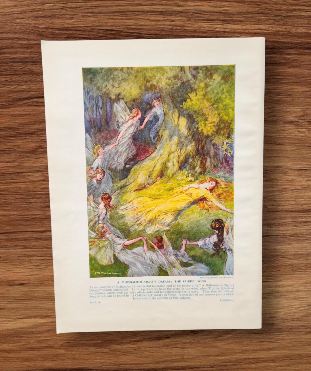 Genuine Vintage 1950s A Midsummer's Nights Dream the Fairy Song