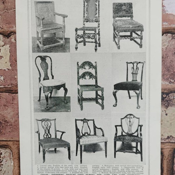 Antique Chairs Etsy