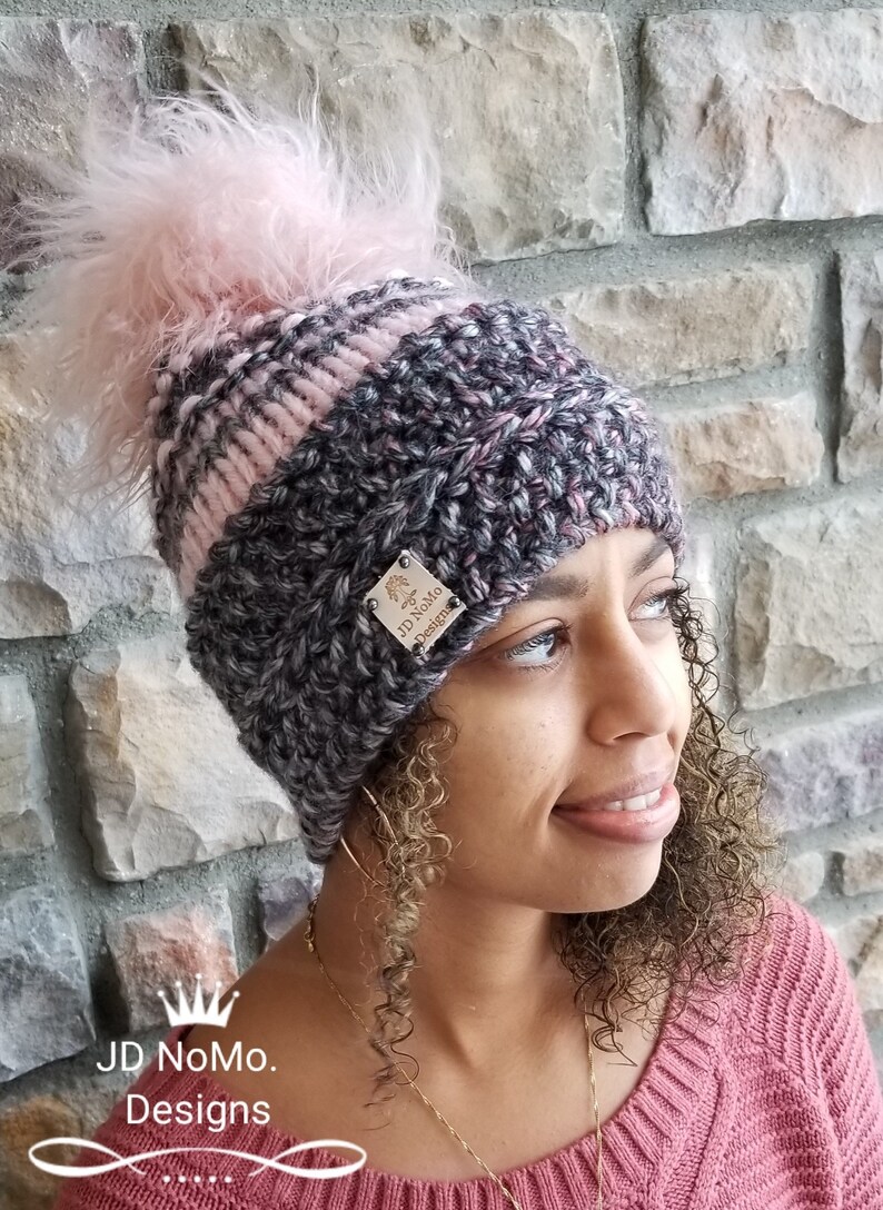 pink ski hat