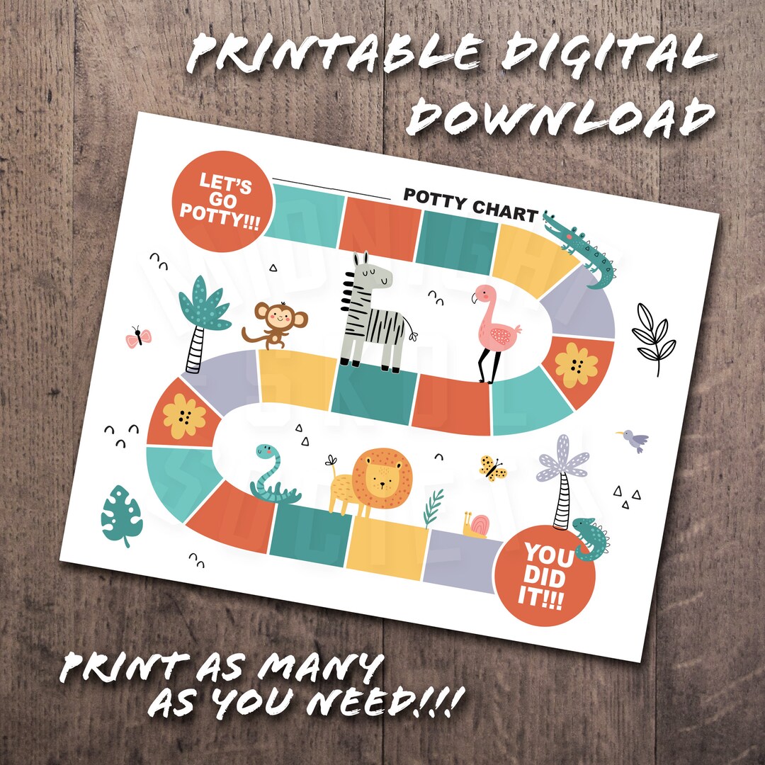 Printable Potty Training Chart Etsy