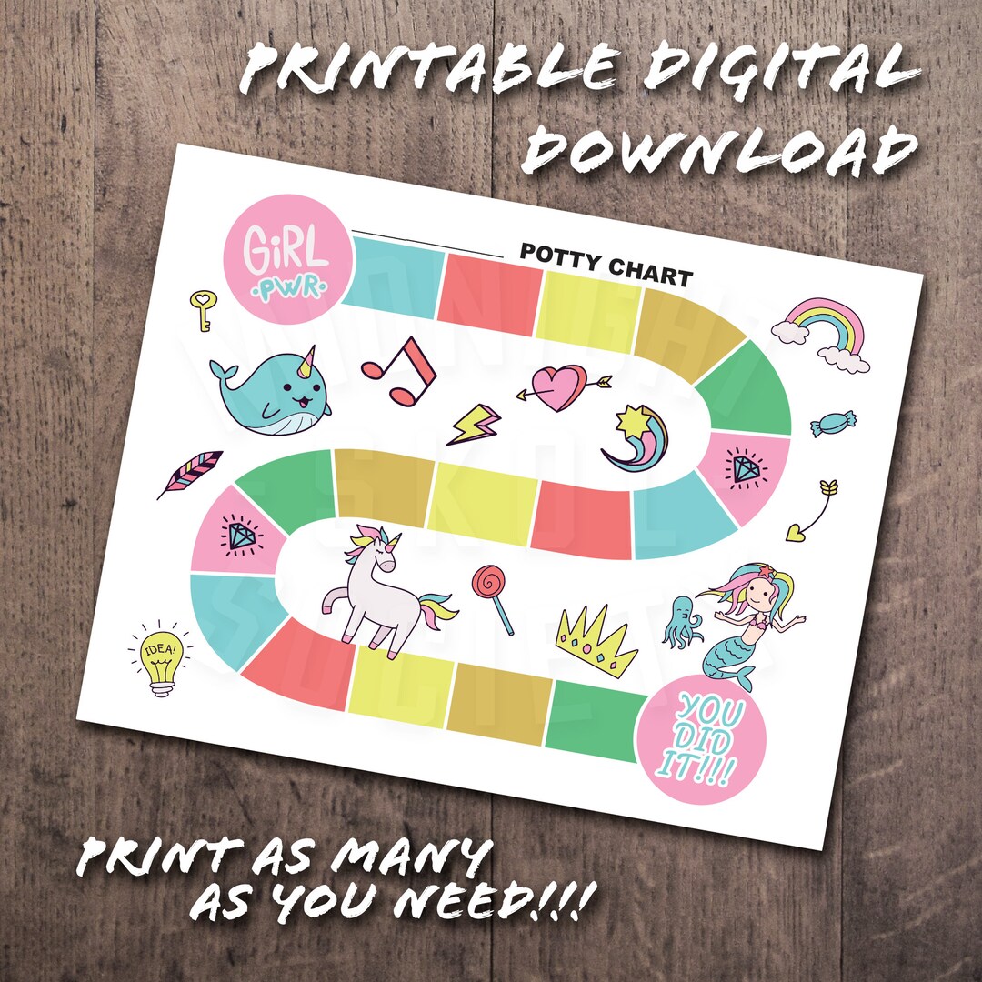 Printable Potty Training Chart Etsy