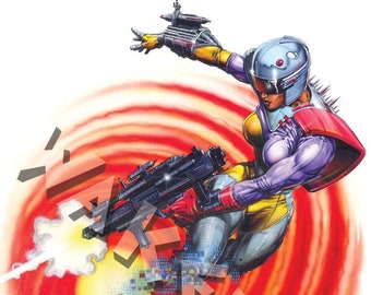BOB WAKELIN - Bob Wakelin Illustration - Bob Wakelin Retro Gaming Artwork - PIXL A3 size digital poster