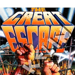 BOB WAKELIN - Illustrazione di Bob Wakelin - Illustrazione di Bob Wakelin Retro Gaming - Poster digitale formato A3 di The Great Escape