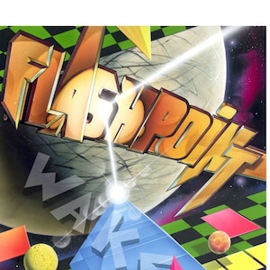BOB WAKELIN - Bob Wakelin Illustration - Bob Wakelin Retro Gaming Artwork - Flashpoint A3 size digital poster
