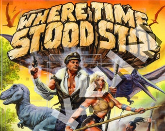 BOB WAKELIN - Bob Wakelin Illustration - Bob Wakelin Retro Gaming Artwork - Where Time Stood Still A3 size digital poster
