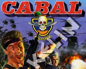 BOB WAKELIN - Bob Wakelin Illustration - Bob Wakelin Retro Gaming Artwork - CABAL A3 size digital poster