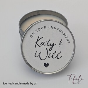 Engagement Gift Box – Personalised Champagne Glasses, Chocolates, Wedding Planner & Scented Candle. Comes with Gift box and/or Gift Bag. image 10