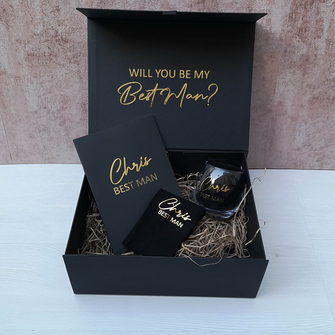 Will You Be My.... Best Man Hamper Box Gift Set Etsy UK