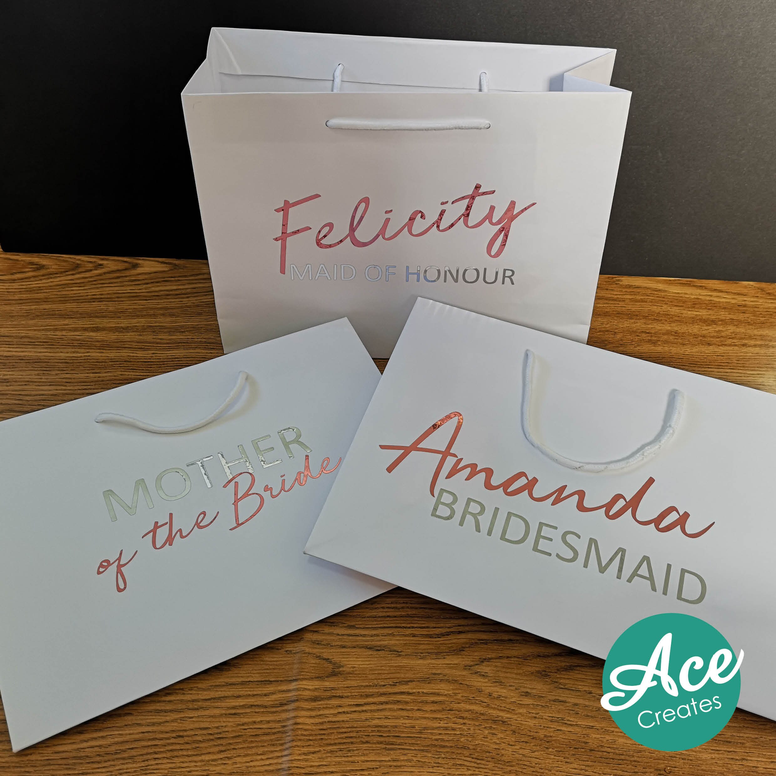 Personalised Wedding Gift Bags for Bride Bridesmaid Mother Etsy UK