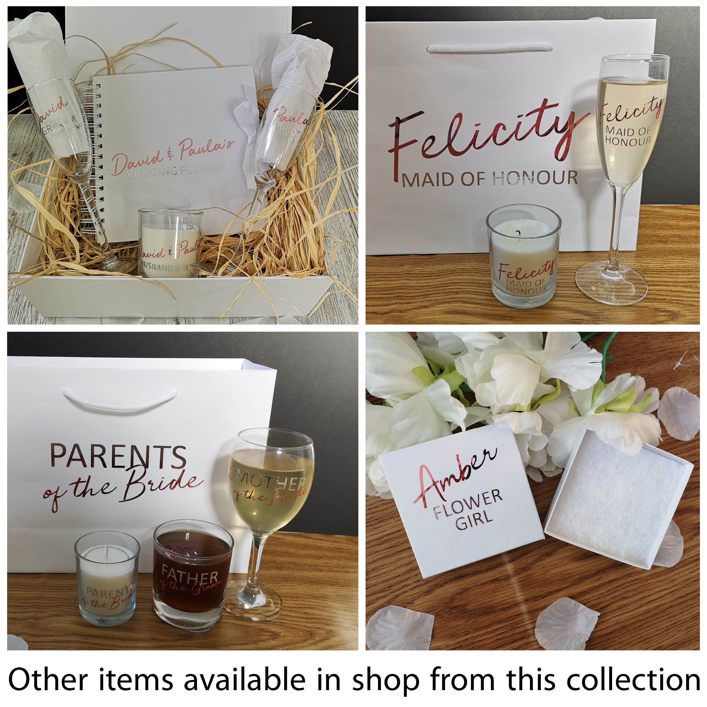 Personalised Wedding Gift Bags for Bride Bridesmaid Mother Etsy UK