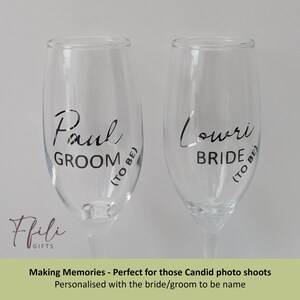 Engagement Gift Box – Personalised Champagne Glasses, Chocolates, Wedding Planner & Scented Candle. Comes with Gift box and/or Gift Bag. image 7
