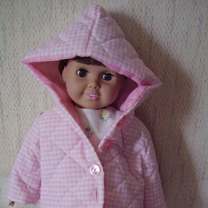Pink Gingham Coat