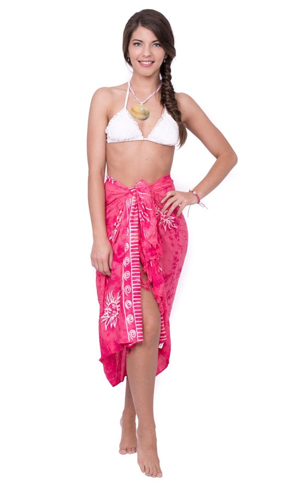 pink sarong skirt