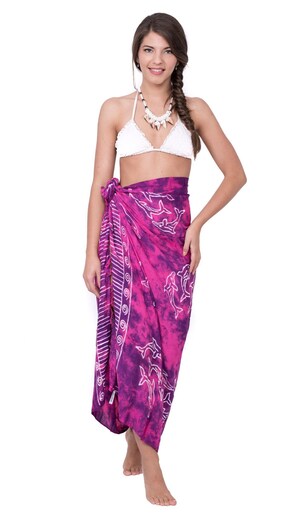 Sarong Paréo – Viscose Artisanale, 170x110 Cm, Séchage Rapide, Couleurs Vives, Pour Plage, Plage, Déguisement