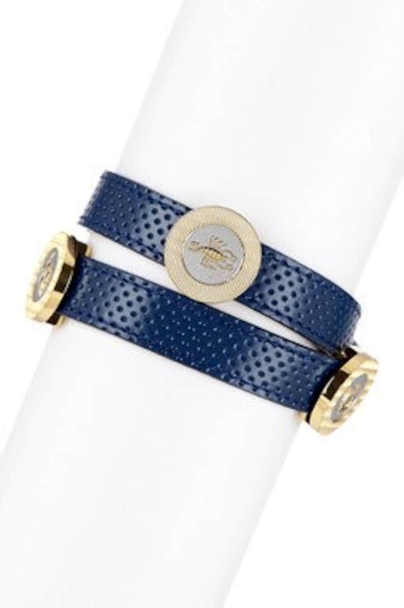 Water Libra Fire Virgo /& Scorpio SEAH 2-Wrap Leather Bracelet w Astrology Elements and Zodiac Signs representing: Leo Earth Air