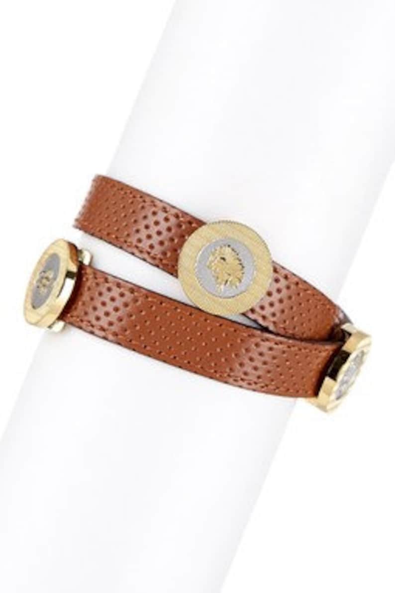 Water Libra Fire Virgo /& Scorpio SEAH 2-Wrap Leather Bracelet w Astrology Elements and Zodiac Signs representing: Leo Earth Air