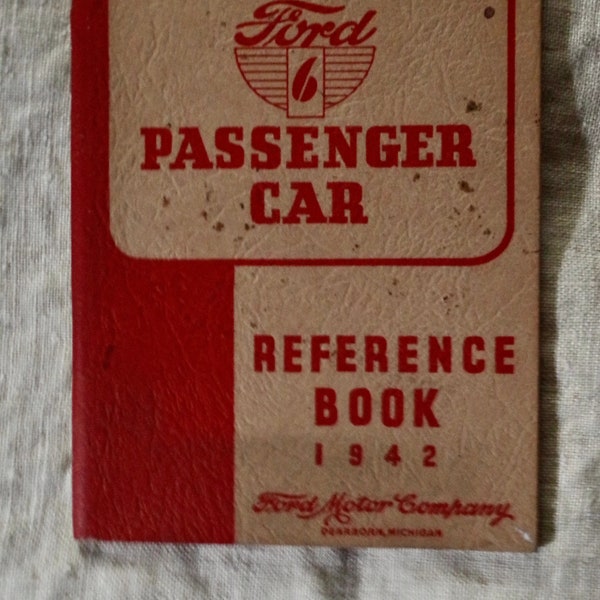 Ford 1942 Passenger  Car Manual