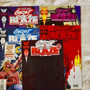 Set of Five Ghost Rider Comic Books