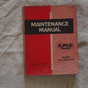 Maintenance Manual for GMC Trucks