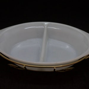 Vintage GlasBake Divided Casserole