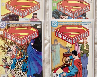 The Man Of Steel 6 Part Mini Series. number 1 thru 6