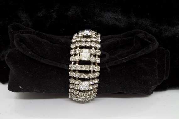 Rhinestone Bracelet From the 1950s - image 1