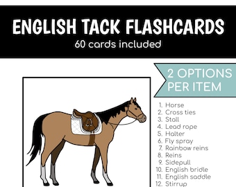 English Tack Flashcards