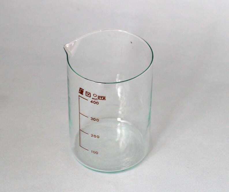 Beaker glass vintage apothecary jars Lab glassware pharmacy Etsy