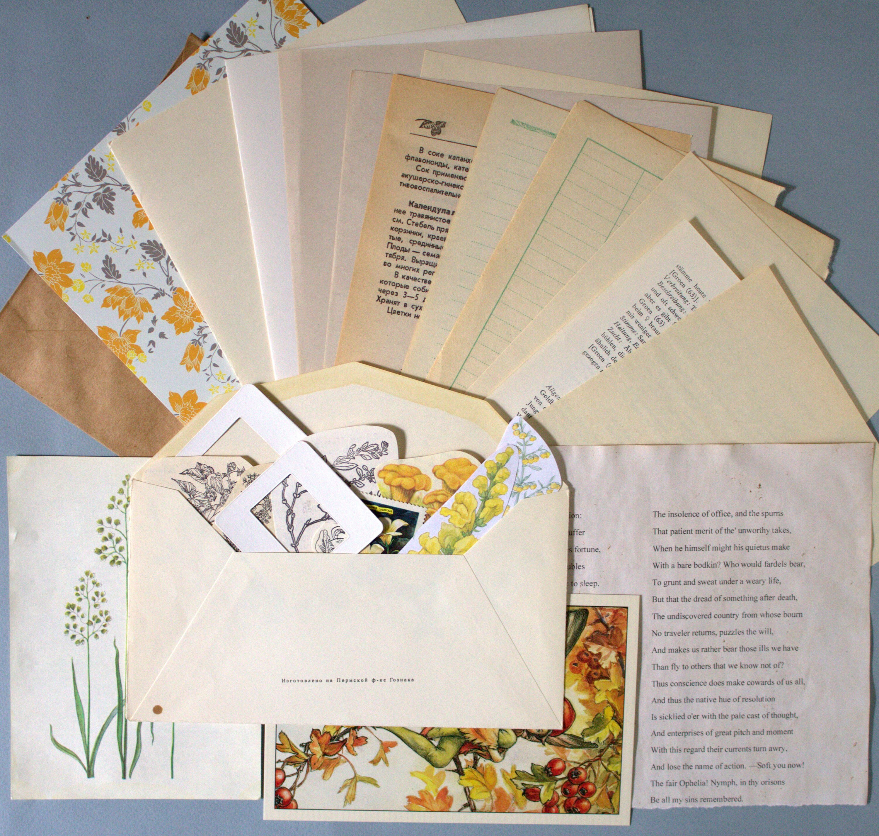 Penpal kit vintage Cottagecore stationery Letter writing set Etsy