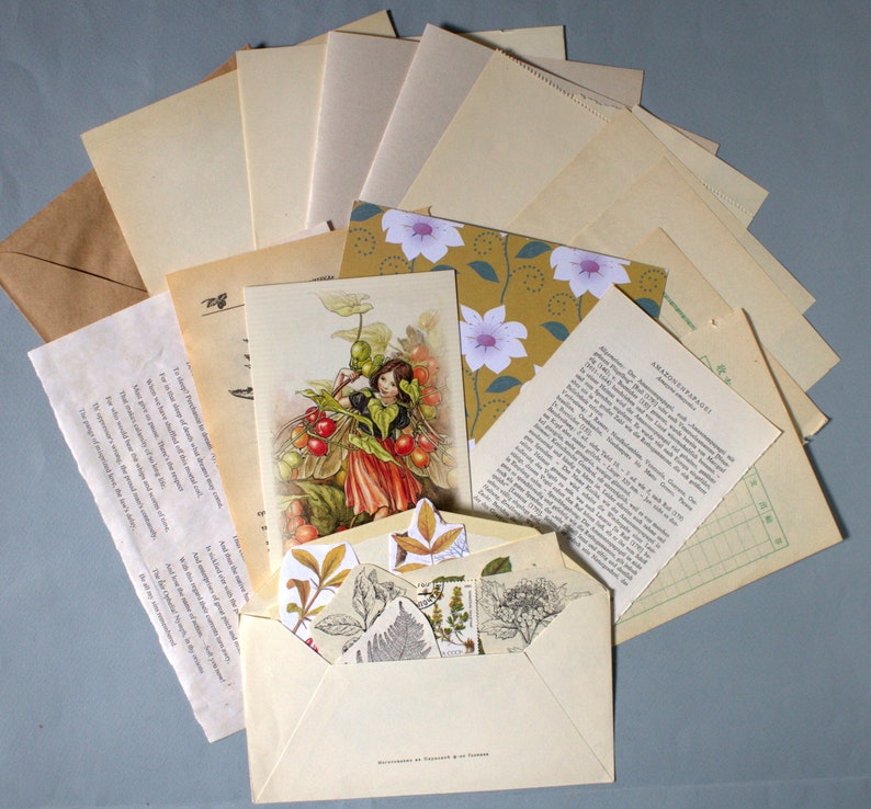 Penpal kit vintage Cottagecore stationery Letter writing set Etsy