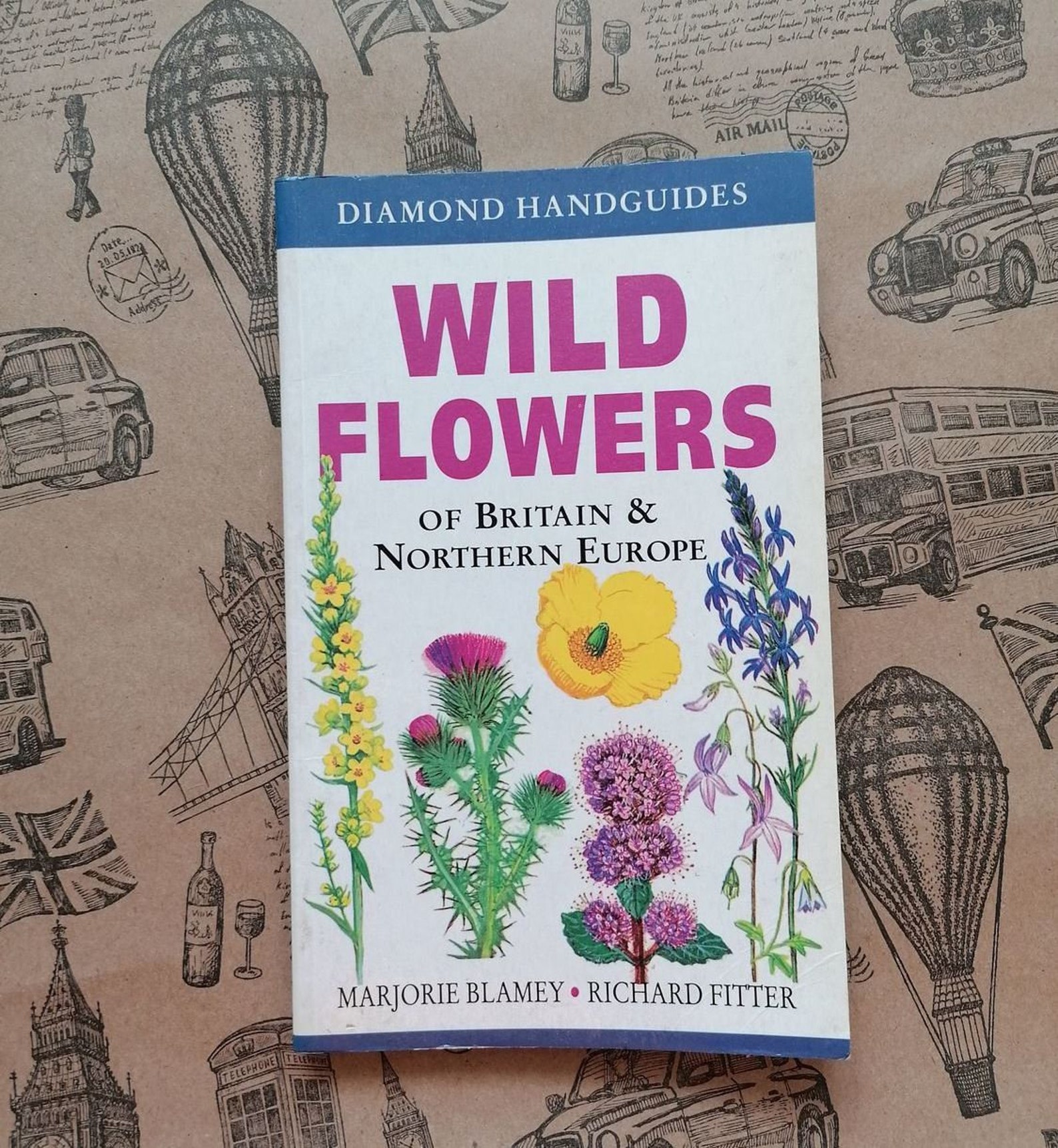 Vintage botanical book Wildflowers of Britain and Northern Etsy