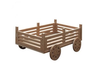 kids wooden trolly