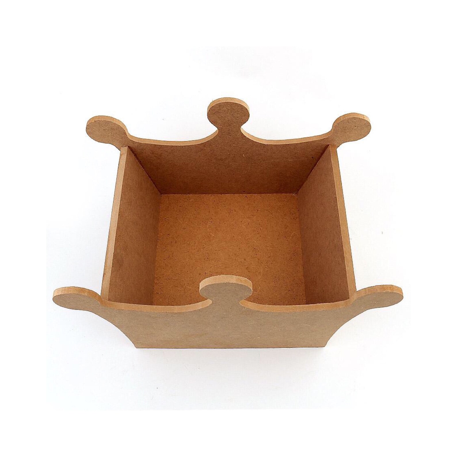 Unfinished Wood Crown Shaped Box Wooden Open Box Crown Shape Etsy