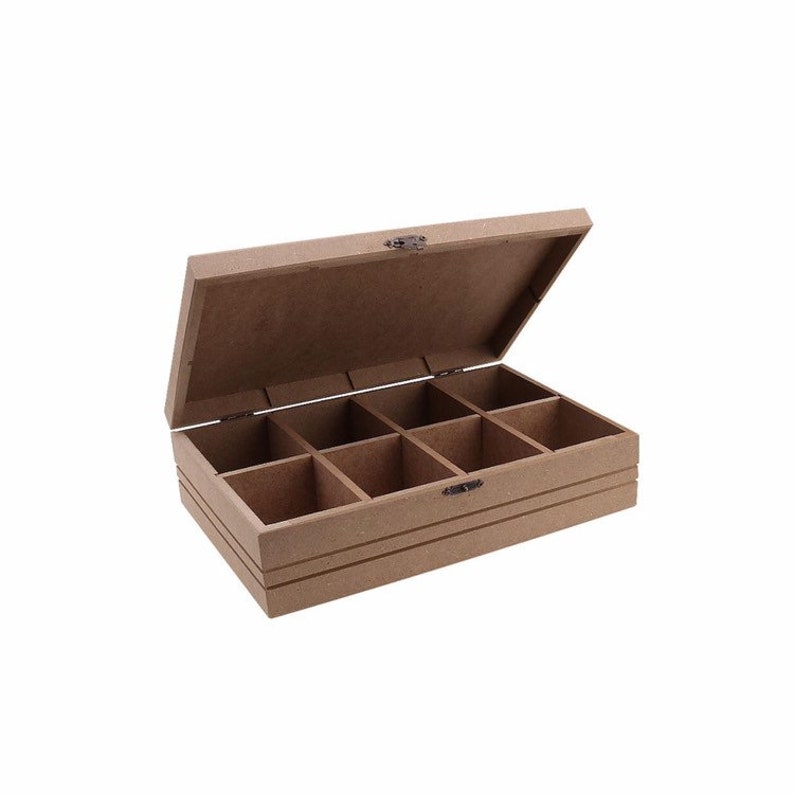 wooden jewelry box Unfinished wooden tea box tea box organizer tea box wood wood tea box jewelry box tea box storage wooden tea box