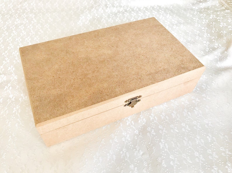 Unfinished wooden tea box unfinished wood jewelry box wooden Etsy