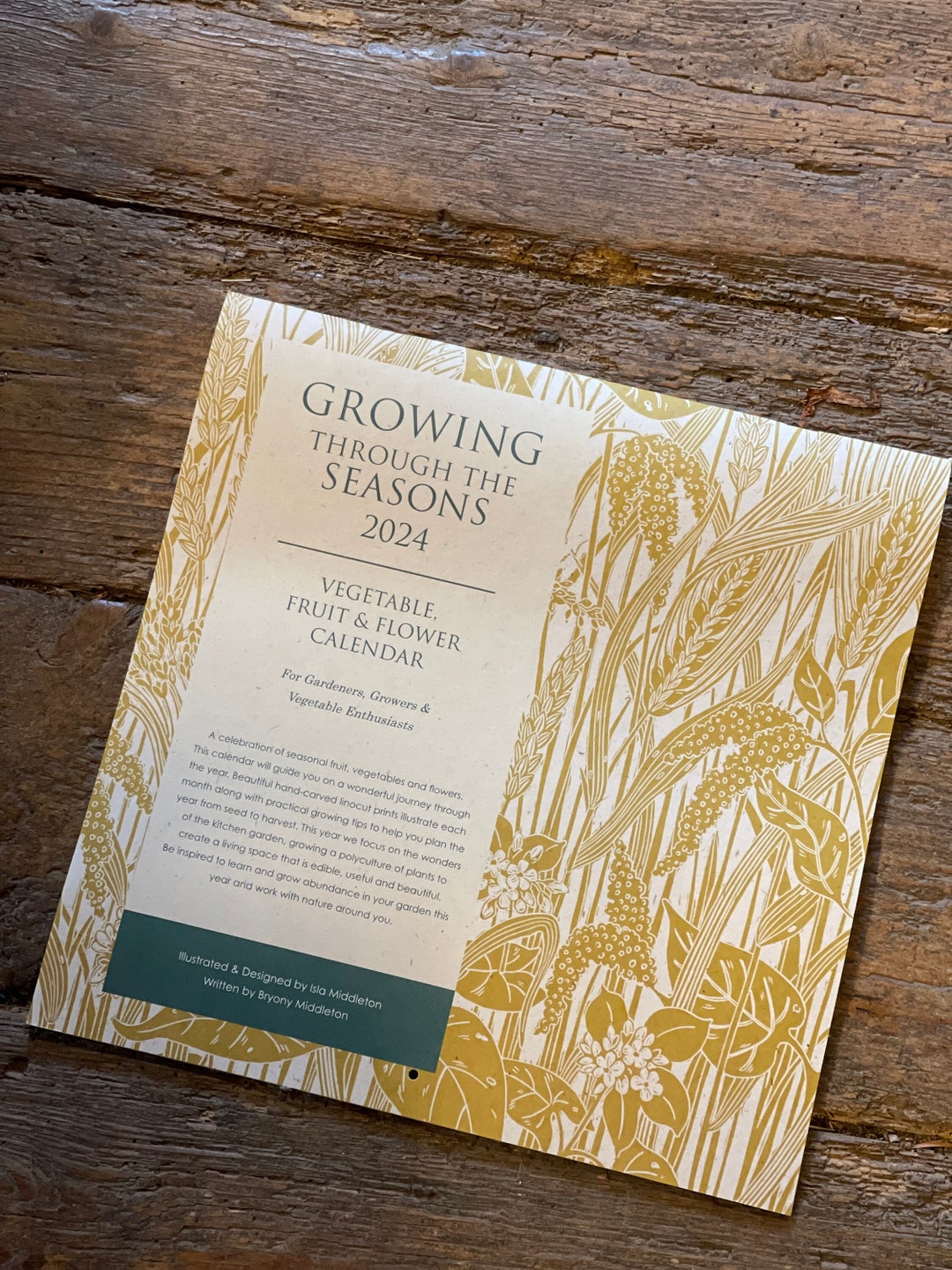 2024 Calendar Isla Middleton Growing Through the Seasons. Etsy UK