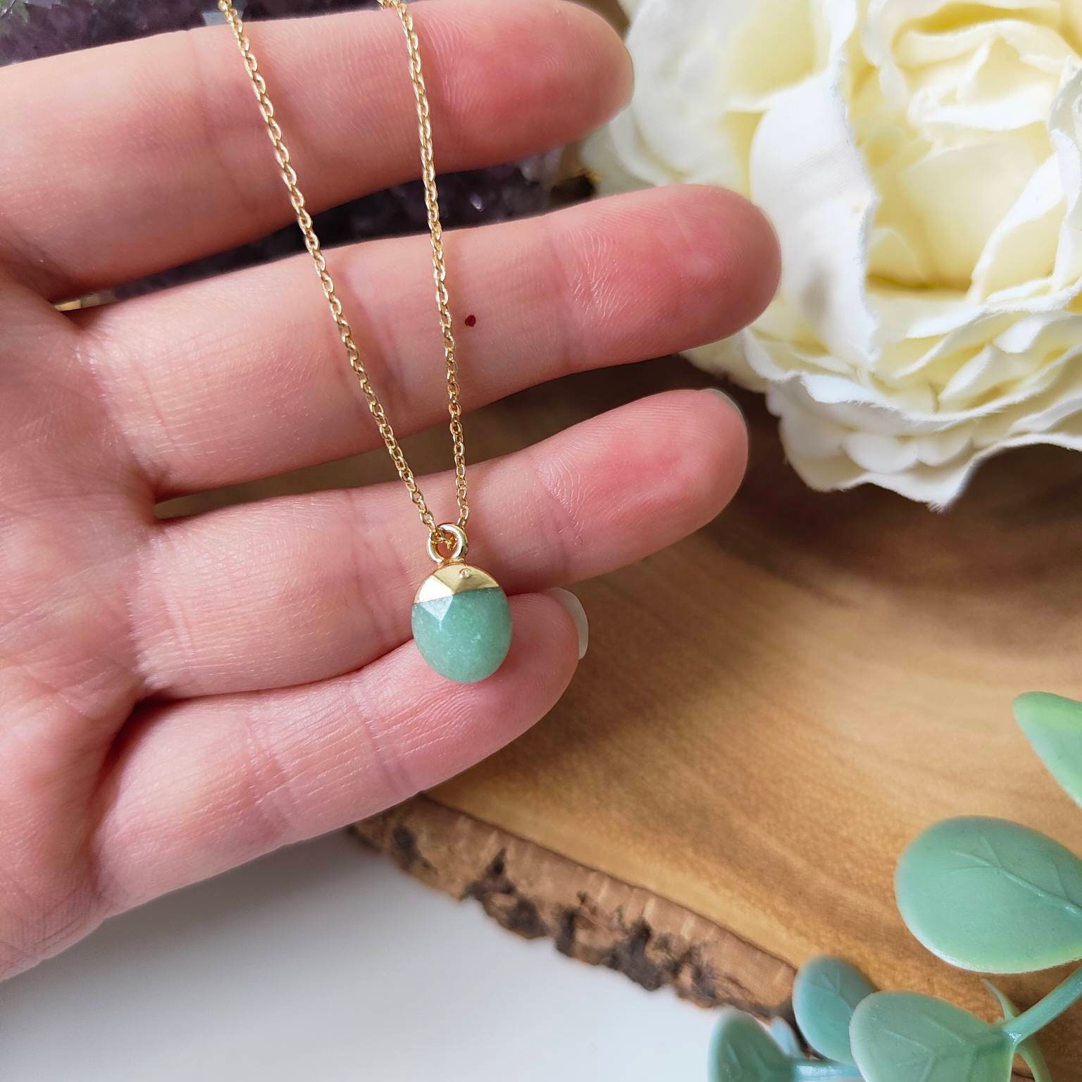 Real aventurine best sale necklace