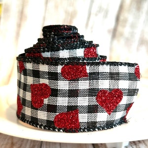 1,5" Valentines harten grosgrain lint, lint, grosgrain lint, valentijnslint, hartlint, hartlint, regenboogharten, Valentijnsdag